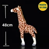 Realistic Giraffe Plush Toy High Fidelity Giraffe Plushie Grassland Animals Peluche Lifelike Stuffed Animals Simulation Doll Kid 2