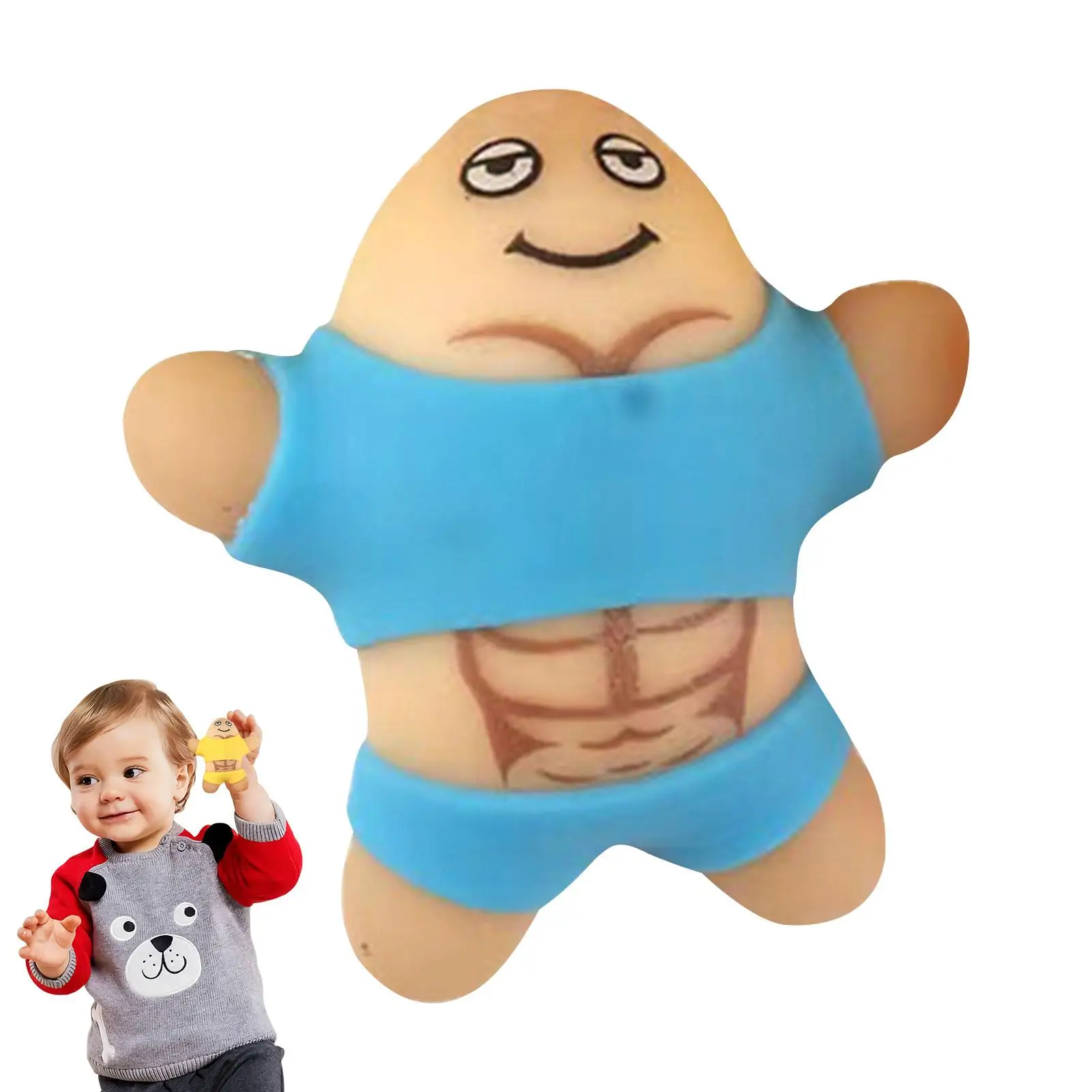 Tanie Gniotki zabawki antystresowe Muscle Man lęk łagodzący Squishy Party dekompresyjne