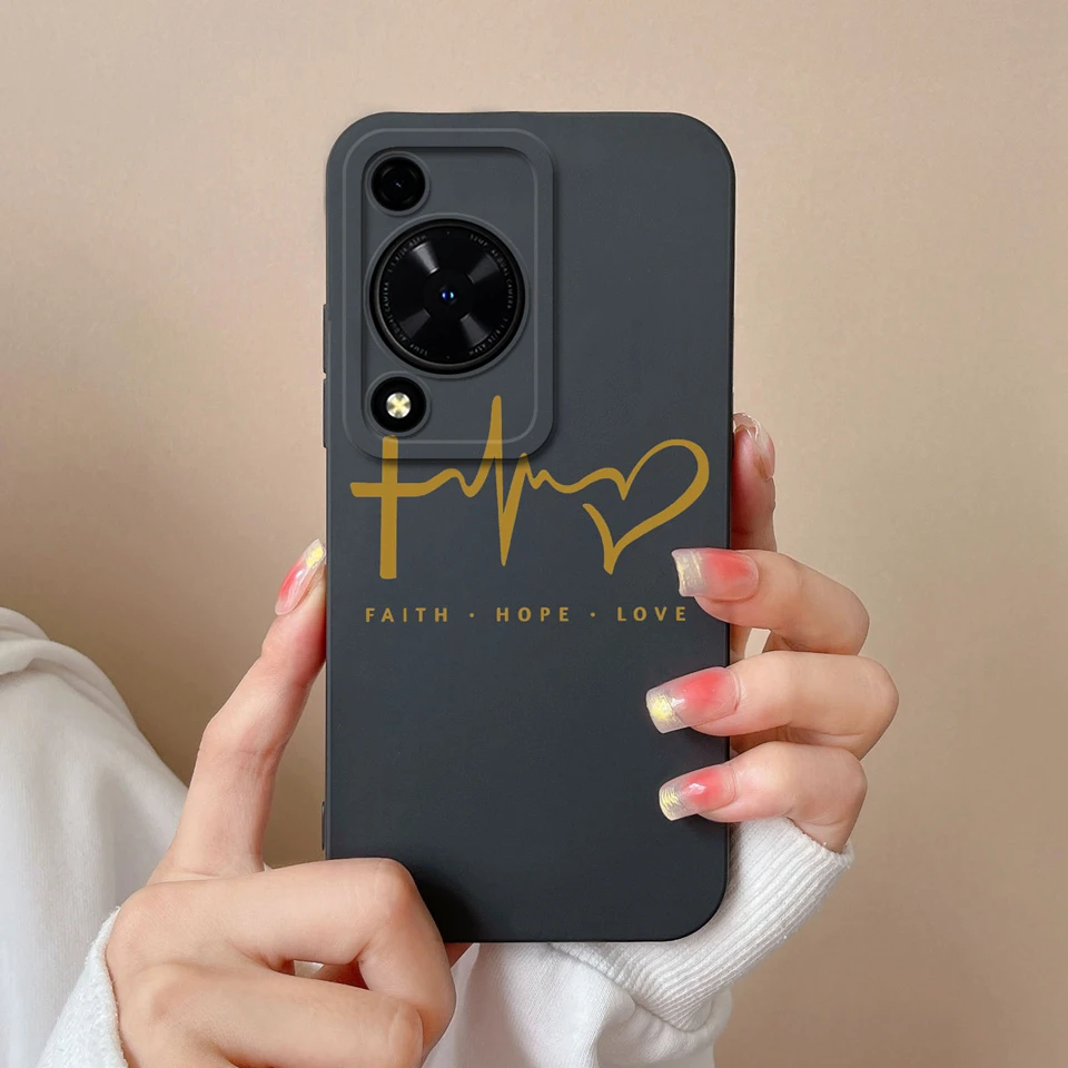 Colorful Love Heart Liquid Durable Shockproof Phone Case