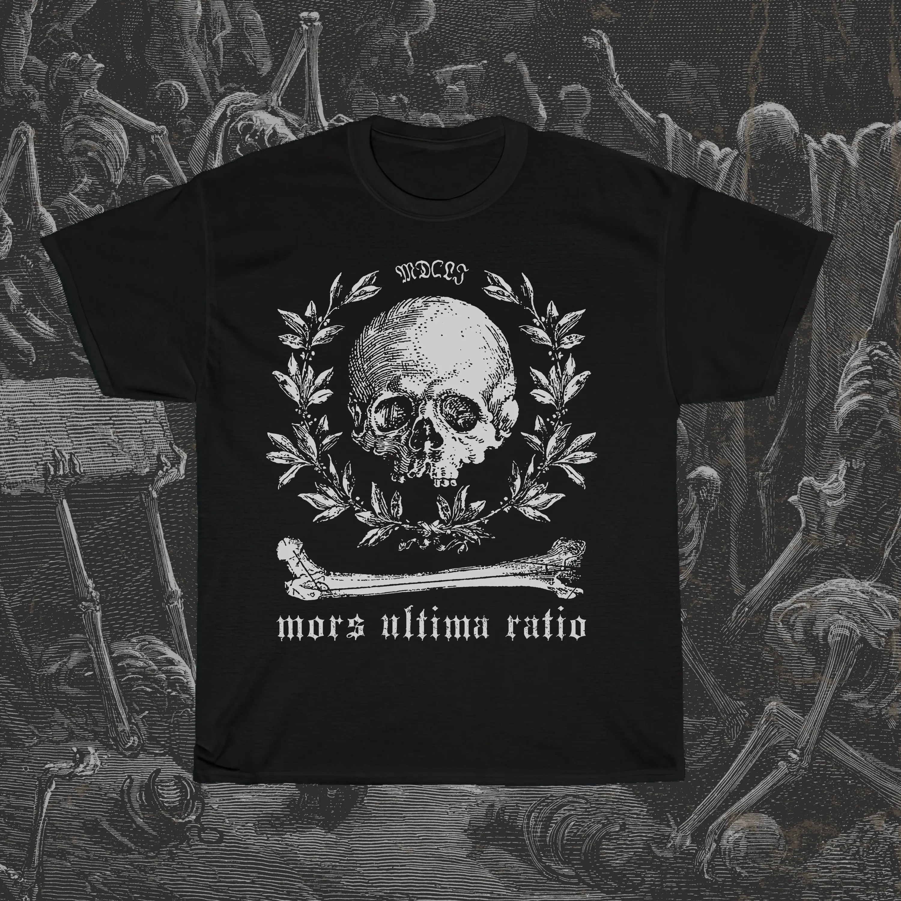 Mors Ultima tio koszula Memento Mori t-Shirt szkielet Tank