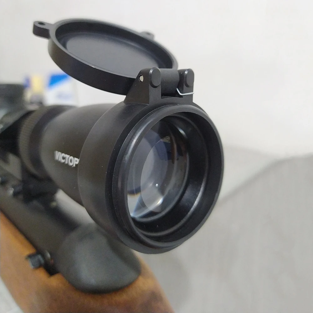 Quick Open Flip-Up Lens Protection Cover for Riflescopes and Binoculars