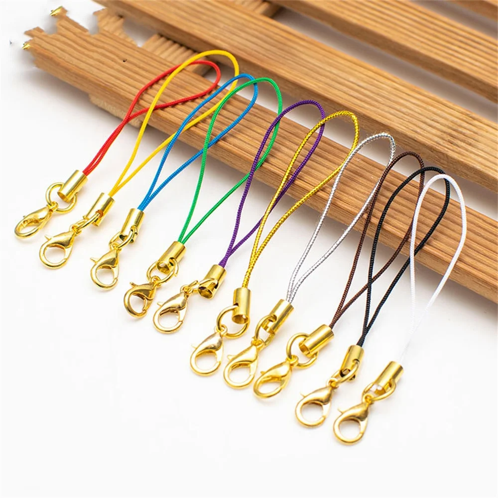 Lanyard Strap Cords with Lobster Clasp for DIY Jewelry and Keychain Accessories - Set of 50/100 Pieces