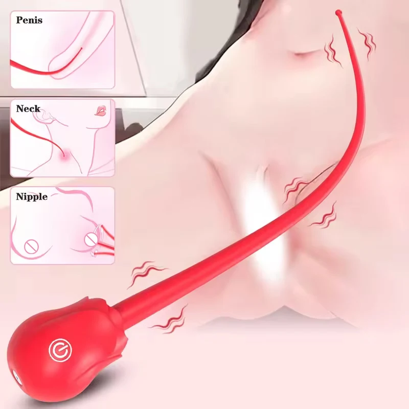 Mini-Rosenvibrator, Sexspielzeug für Frauen, Sexlicht, SM, Peitsche, Kickler, Klitorisvibrator, Klitoris-Nippelstimulator, weibliches Masturbationswerkzeug 1