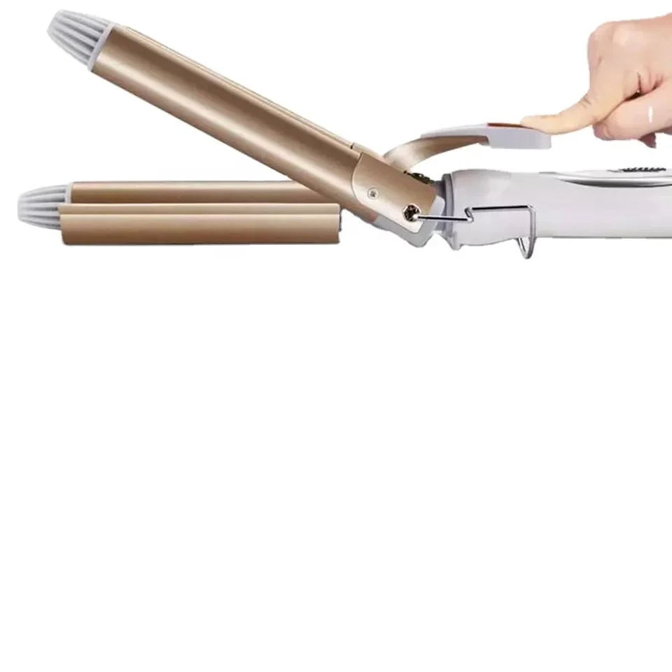 Kemei Electric Hair Curler Waver Styler KM-1010 Hair Curling Iron 2 In 1 Straightener