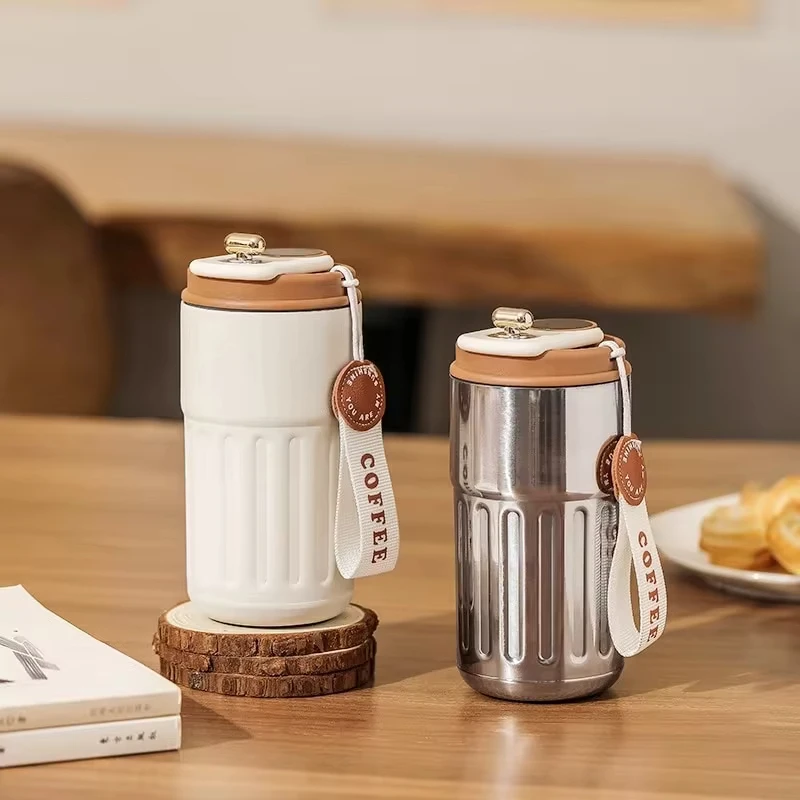 450ml Thermos Bottle Smart Display Temperature 316 Stainless Steel Vacuum Cup Office Coffee Cup Business Portable Thermal Mug 2