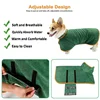 Dog Bathrobe Towel Pet Microfibre Material Fast Drying Super Absorbent Dog Bath for Small Medium Large Dogs and Cats 3