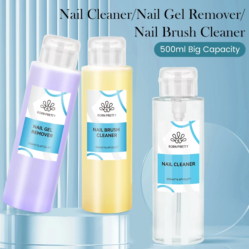 Nail Gel Remover 500ml Nail Brush Cleaner Polish Cleaner Care Tools Solution Liquid Manicure Art Tools
