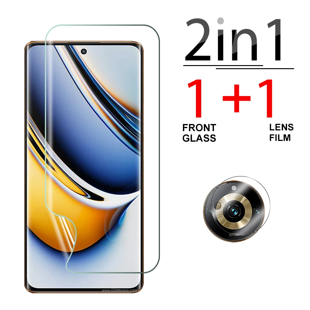 Pellicola Idrogel Trasparente 2 In1 Per Realme 11 Pro Plus Obiettivo Della Fotocamera Vetro Protettivo Reame Relme 11Pro 2023 Pellicola Protettiva Da 