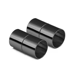 Gold Magnetic Clasps for Jewelry Making - Strong, Versatile, and Elegant Connectors (5 Sets) (Gun black)