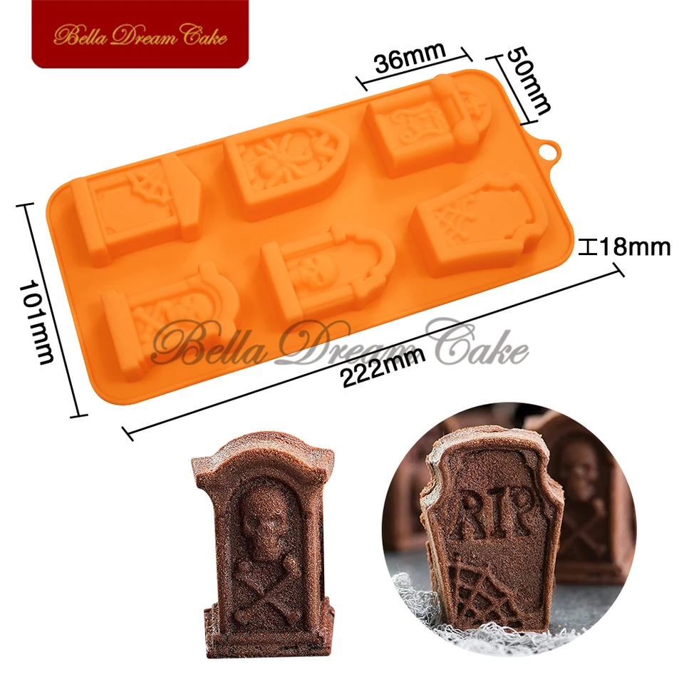 AnuirheiH Halloween Silicone Baking Mold 12-cavity Pumpkin Bat Shape Silicone Cake Mold For Chocolate Cupcakes Candy Cookies Soap Gummy Ice Cream Tray Molds Halloween Kitchen Baking Tools