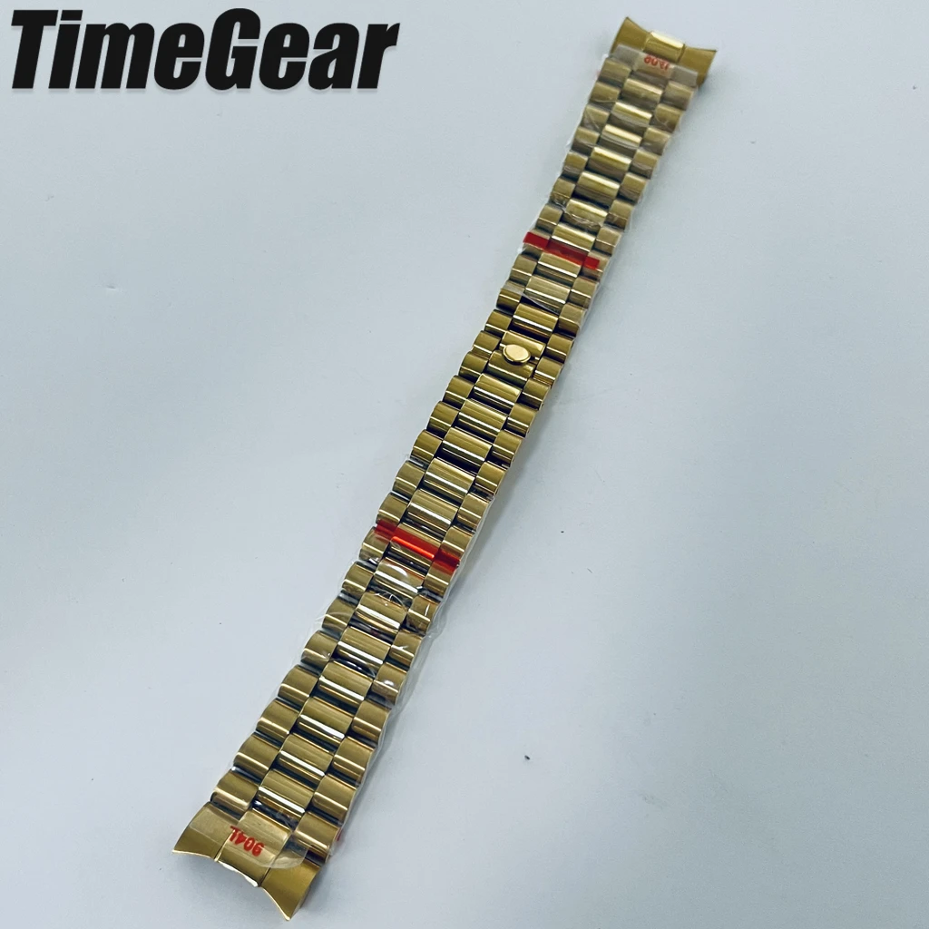Silver Gold Rose Presidential Watch Case with Bracelet - 36mm/40mm