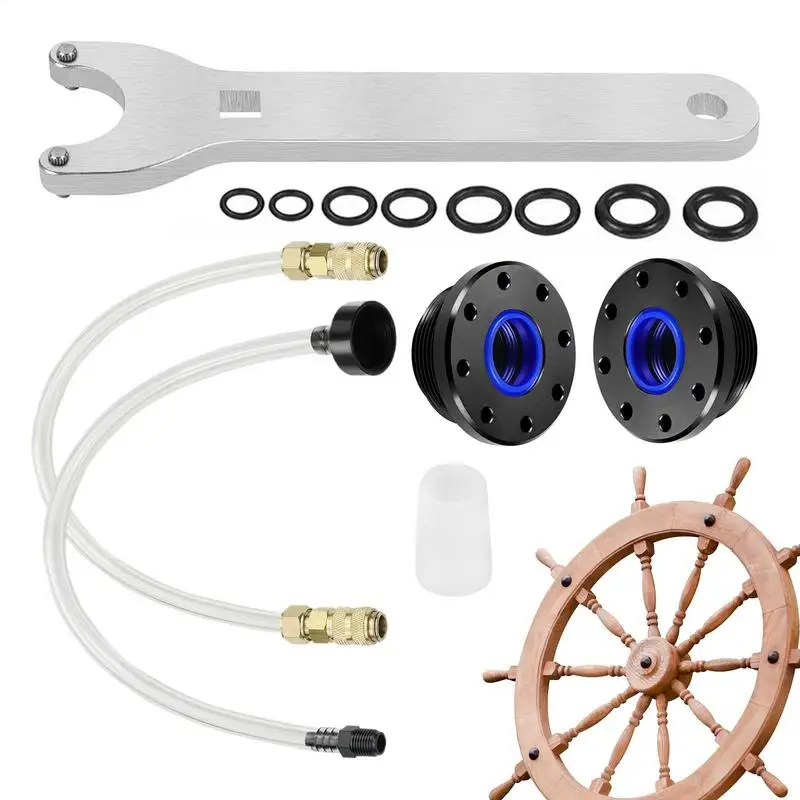 Boat HS5157 Front Mount Hydraulic Cylinder Seal Kit With Wrench Marine Retrofits Hydraulic Steering Systems Bleed For Seastar