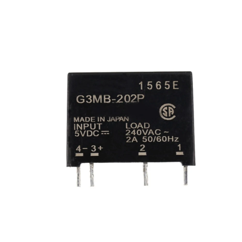 

1Pcs 5V 12V 24V DC-AC Solid State Relay Module G3MB-202P G3MB 202P PCB SIP SSR AC 240V 2A Snubber Circuit Resistor Relay Switch