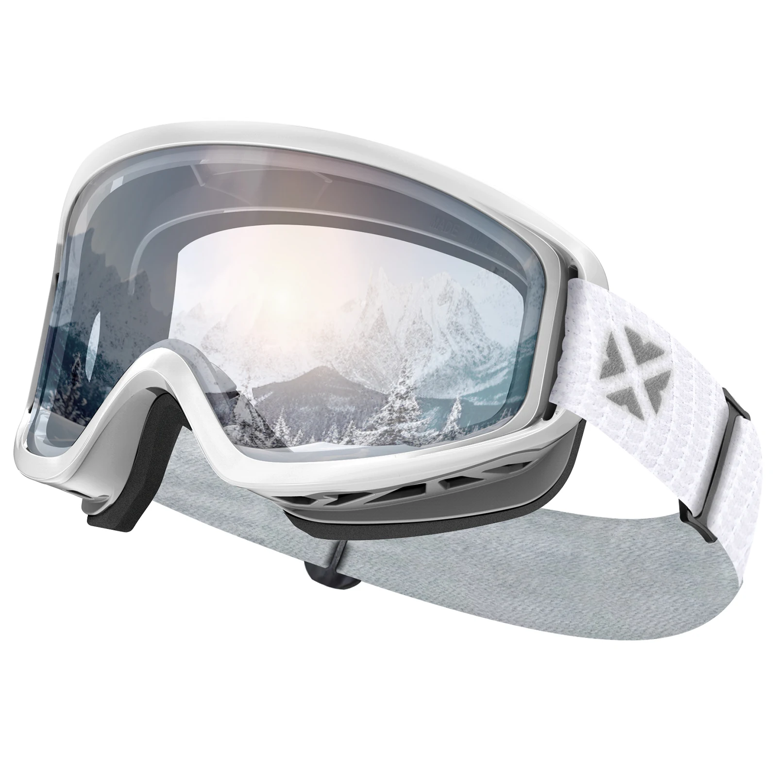 Maxjuli Ski brille, Schnees port otg Snowboard brille für Männer Frauen & Jugendliche 100% Protectin Schneemobil Ski Skating m7 – Detail 24