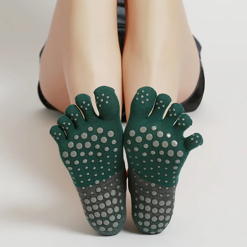 New Fashion Cotton Women Yoga Sports Socks Anti-Slip Gym Fitness Underwear Breathable Cross Back Pilates Dance Sport Ankle Socks