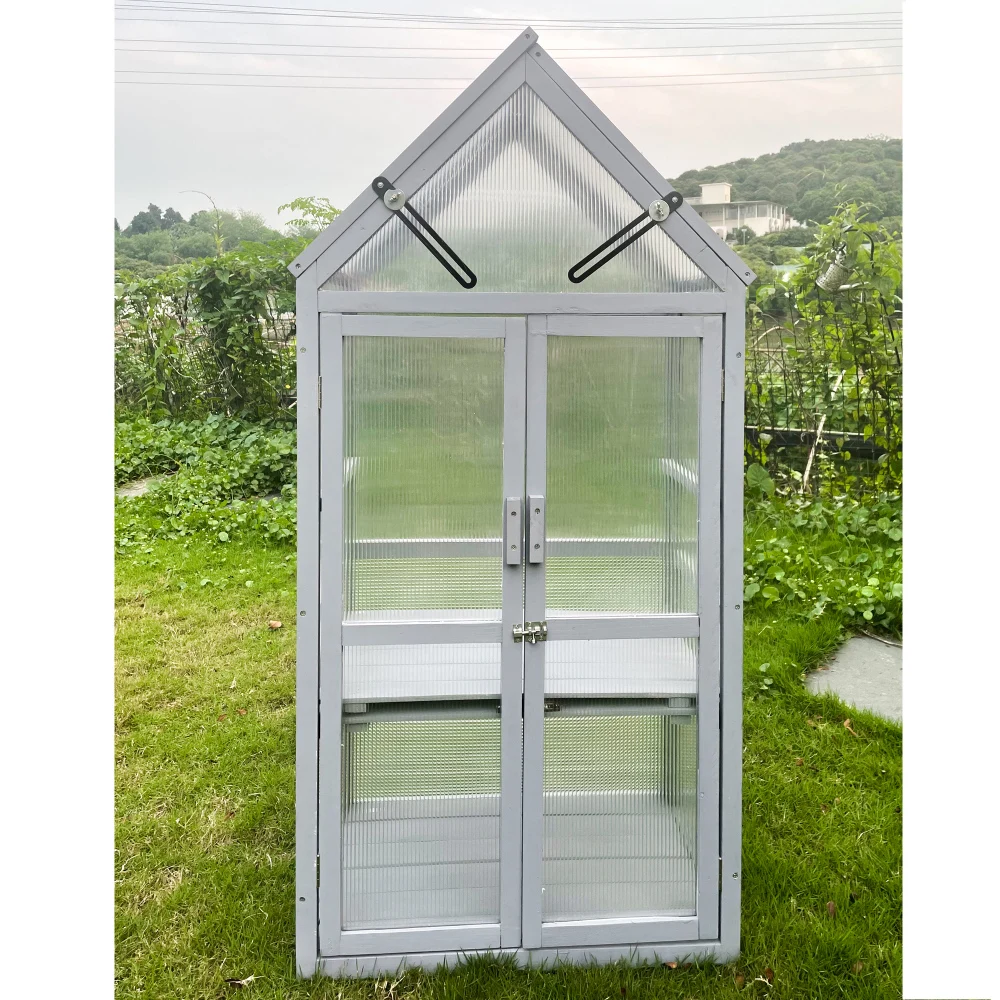 Mini Wooden Greenhouse Kit 3