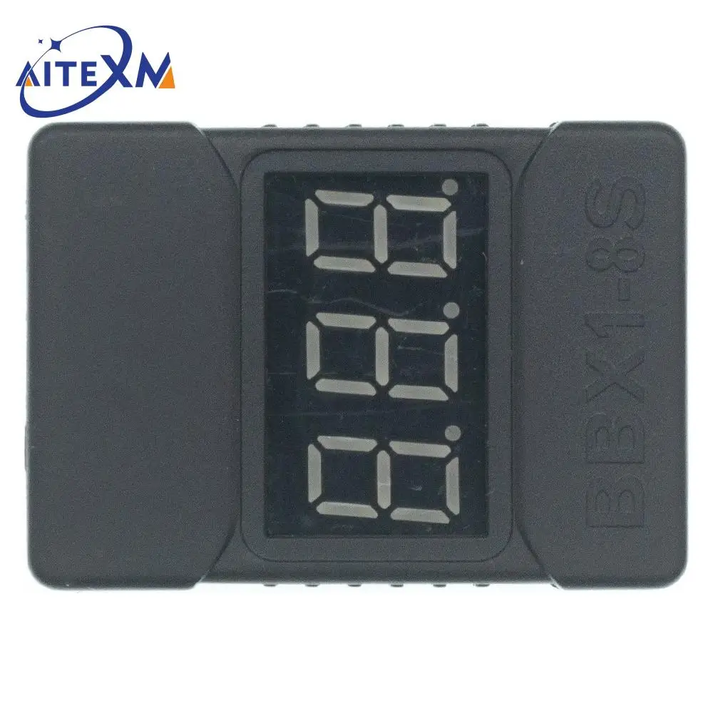 Testeur de batterie LiPo 1-8S 2 en 1 avec alarme basse tension réglable