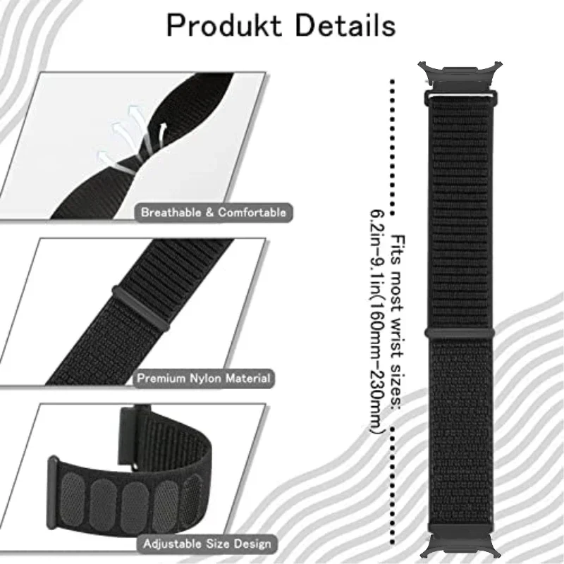 Nylon Adjustable Sports Loop Wristband