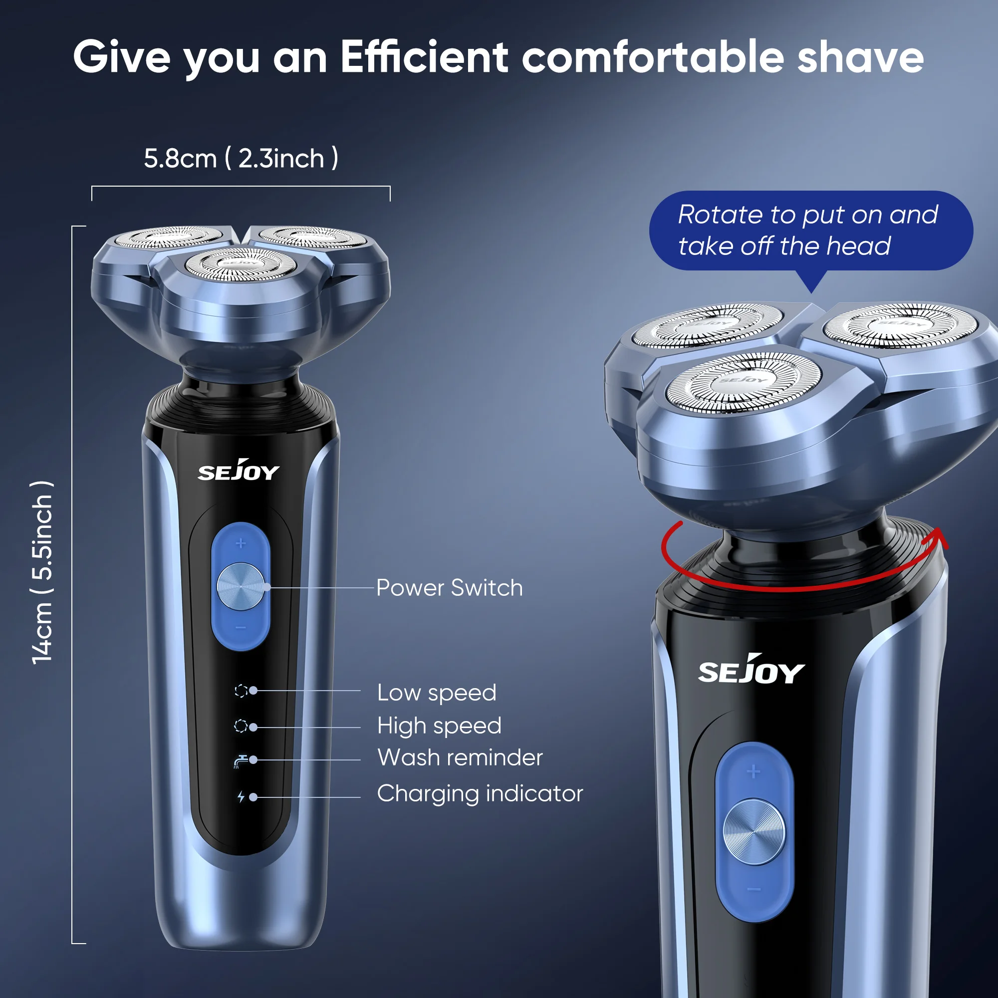 Men's Rechargeable Multi-Function Electric Shaver Kit