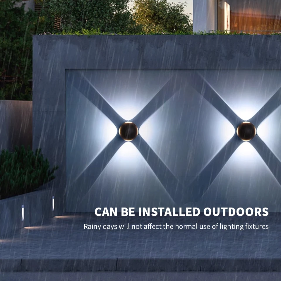 LED Wall Light Lamp 4W 5W 6W 8W 12W AC85-265V Cold White Warm White Neutral Light ABS Material High Brightness Outdoor For Home