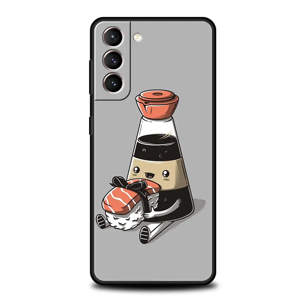 Adorable Cartoon Sushi Soft TPU Phone Case Cover