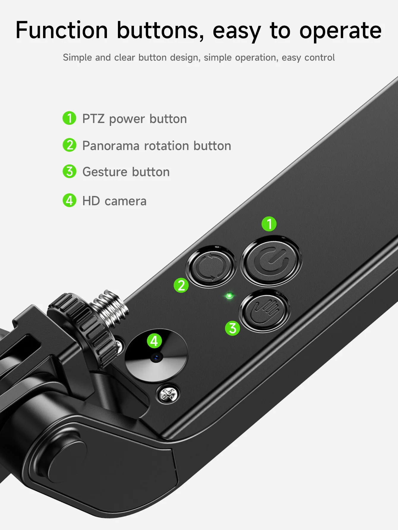 HOCO K32 Smart Face Tracking Gimbal Tripod with Bluetooth