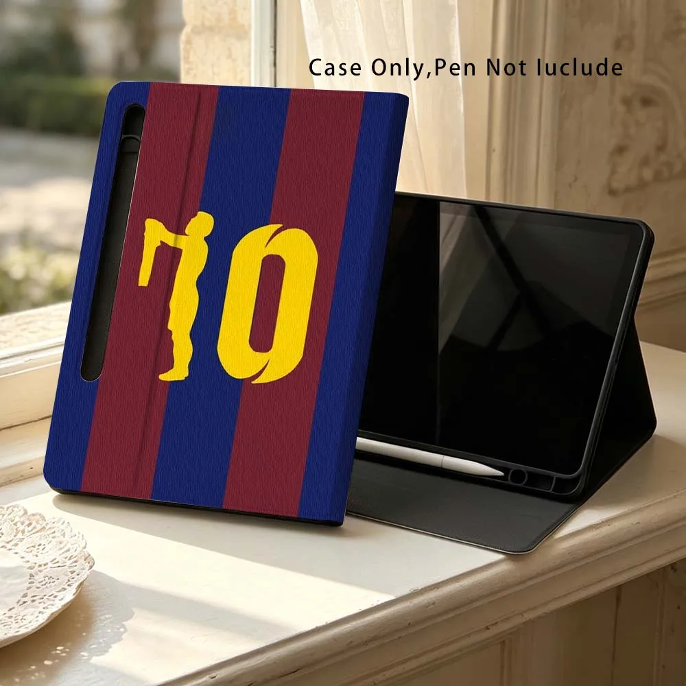 Jersey Number 10 Soft Tablet Case with Pen Tray
