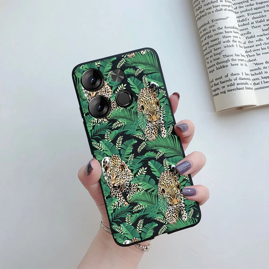 Tecno POP Silicone Daisy Shockproof Phone Cover