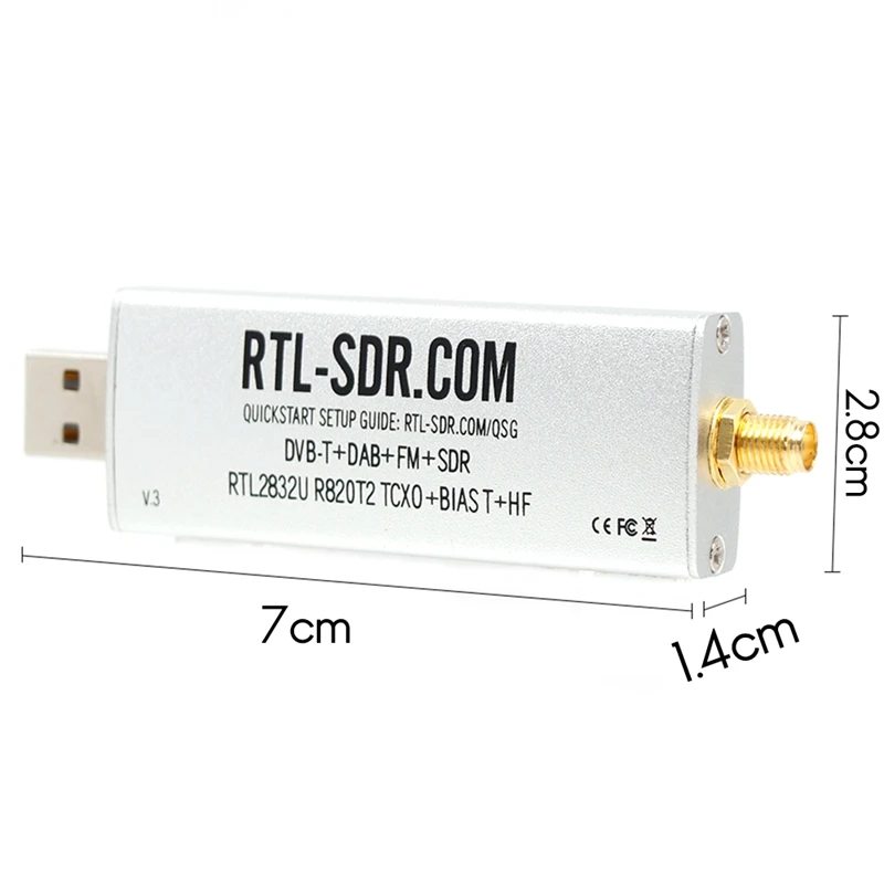 Comprar RTL-SDR Blog RTL SDR V3 1PPM SMA RTLSDR Antena receptora