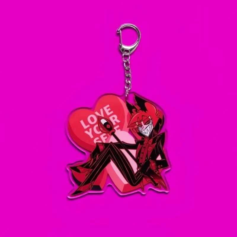 Valentines 2025 Key Chain Women Vox Valentino Acrylic Key Ring The