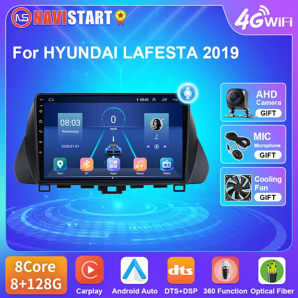 

Автомагнитола NAVISTART для HYUNDAI LAFESTA, мультимедийная стереосистема на Android для HYUNDAI LAFESTA 2019, 4G, Wi-Fi, BT, GPS, RDS, DSP, 2 Din, без DVD