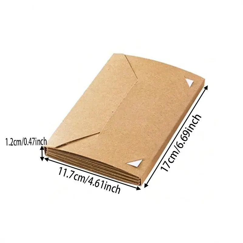 Small Card Photo Postcard Storage Book Folding DIY Handmade Packaging Folding Insert Blank Photo Album