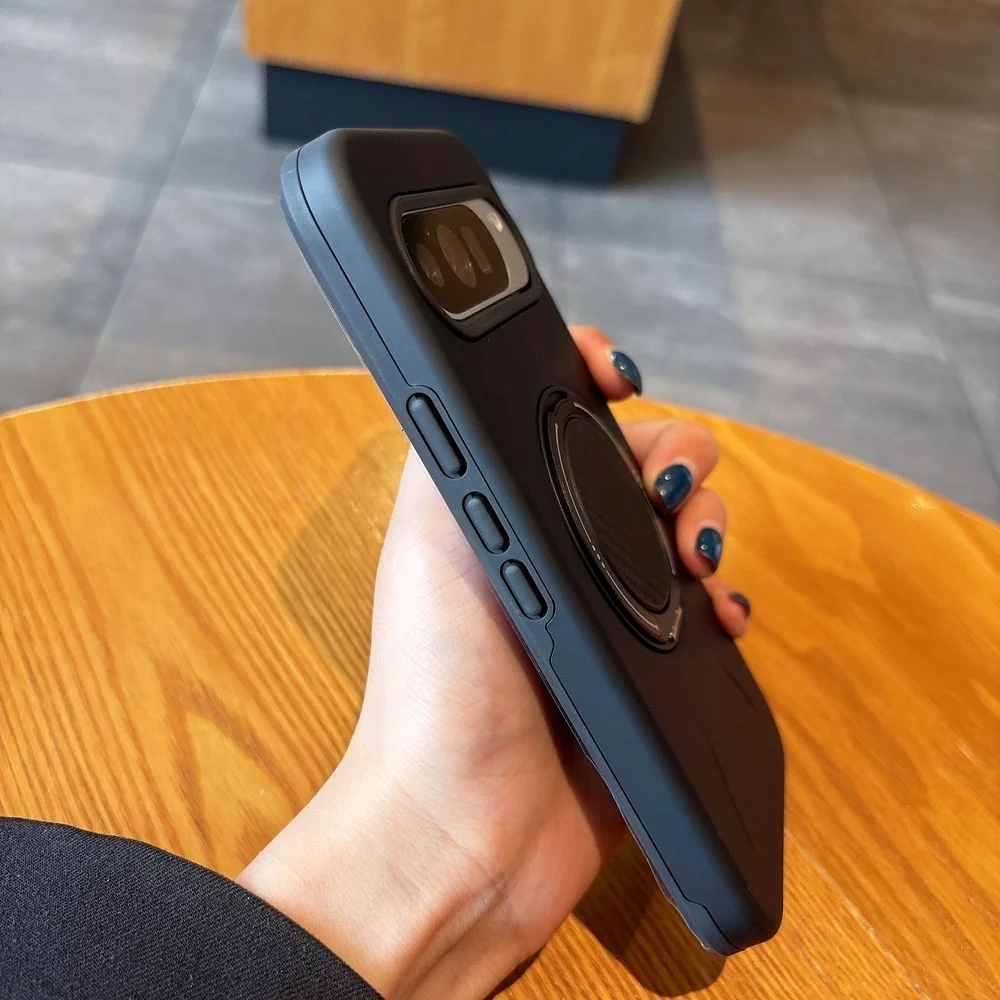 Luxury 360° Magnetic Metal Phone Case with Shockproof Stand Holder