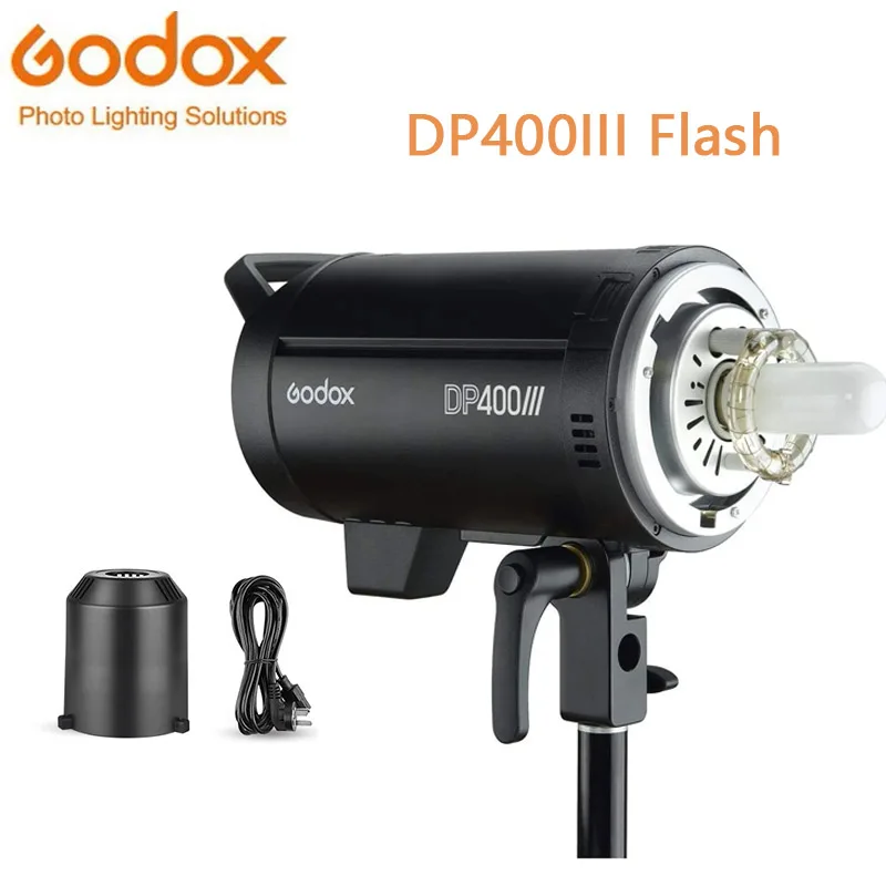 

Оригинальная студийная вспышка Godox DP400III, беспроводная Стробоскопическая система X 2,4, 5600K, фотовспышки для съемки