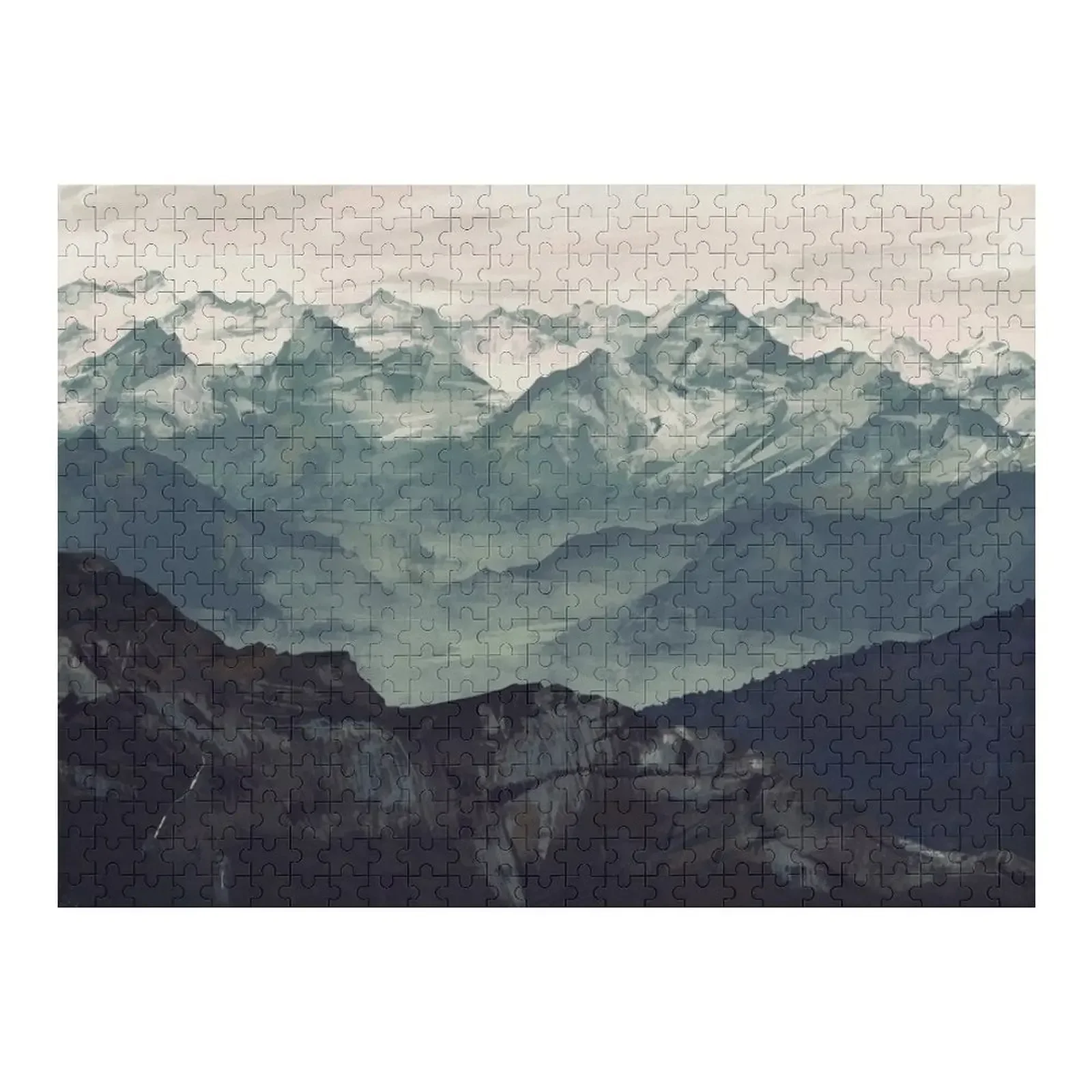 

Mountain Fog Jigsaw Puzzle Anime Custom Wooden Name Custom Child Puzzle