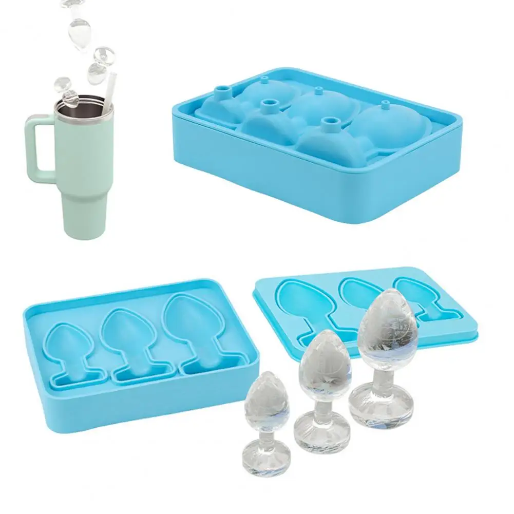 Ice cube mold Bachelorette Party Prank Gift Humorous Butt Plugging Ice Cube Tray for Whiskey Cocktails Candy Funny Diy Mold Tool for Party
