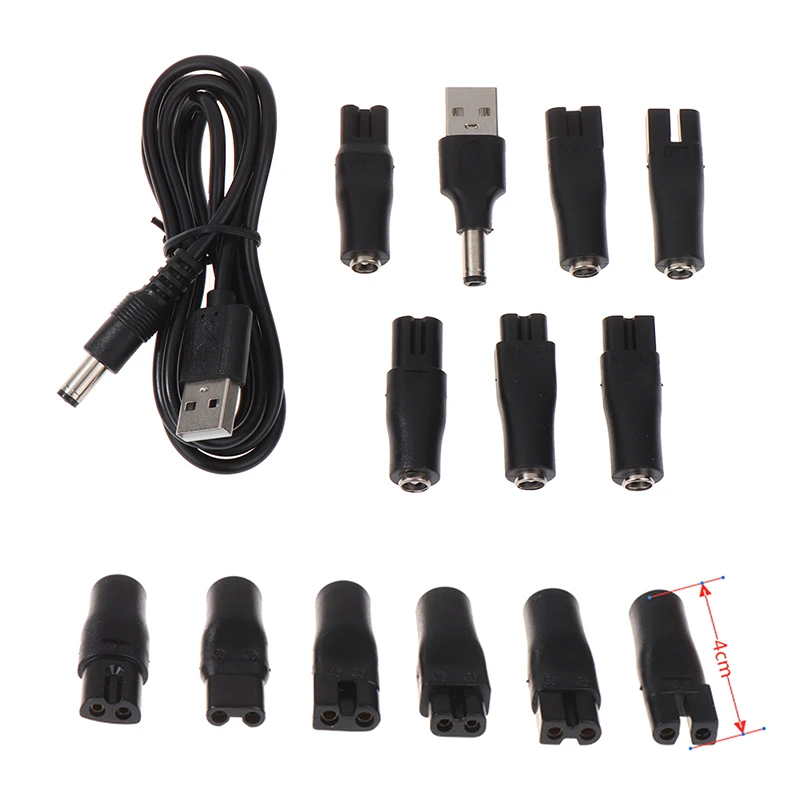 

8pcs/Set Power Cord 5V Replacement Charger USB Adapter Suitable For All Kinds Of Electric Hair Clippers