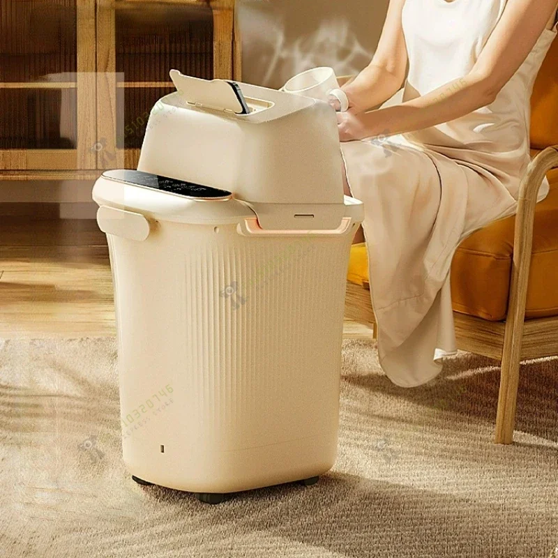 자동 온도 조절 발 목욕, 종아리 높은 무릎 훈증 목욕, 가정용 전기 발 마사지 발 세척기