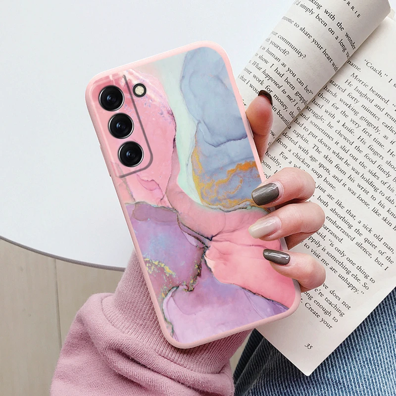 thumbnail image 1 of Case For Samsung Galaxy S22 Bags S 22 Plus Ultra Cover Protective Silicone Funda Marble Stone Texture Coque For Samsung S22 Capa, 1 of 5