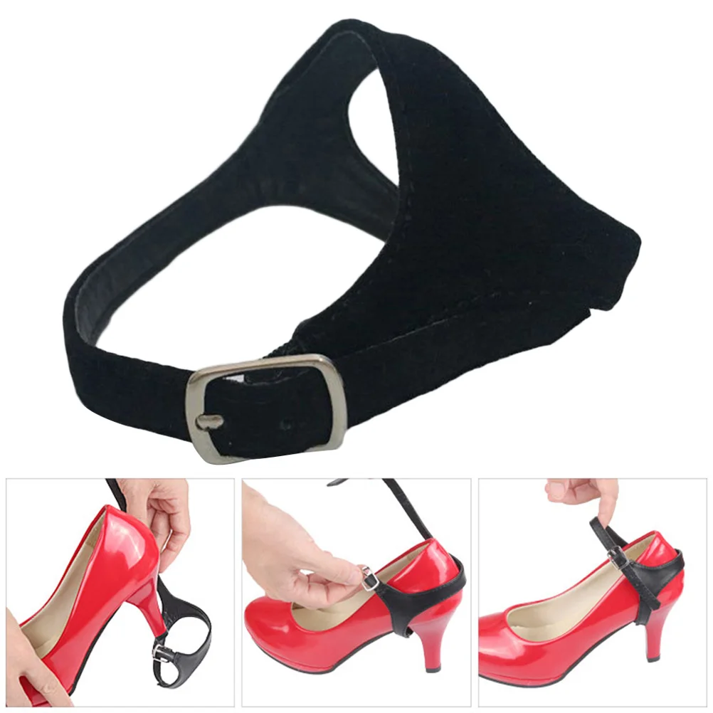 

Womens High Heels Shoe Straps Detachable Shoe Straps With Buckle Anti Shoe Strings Ankle Accessories Black