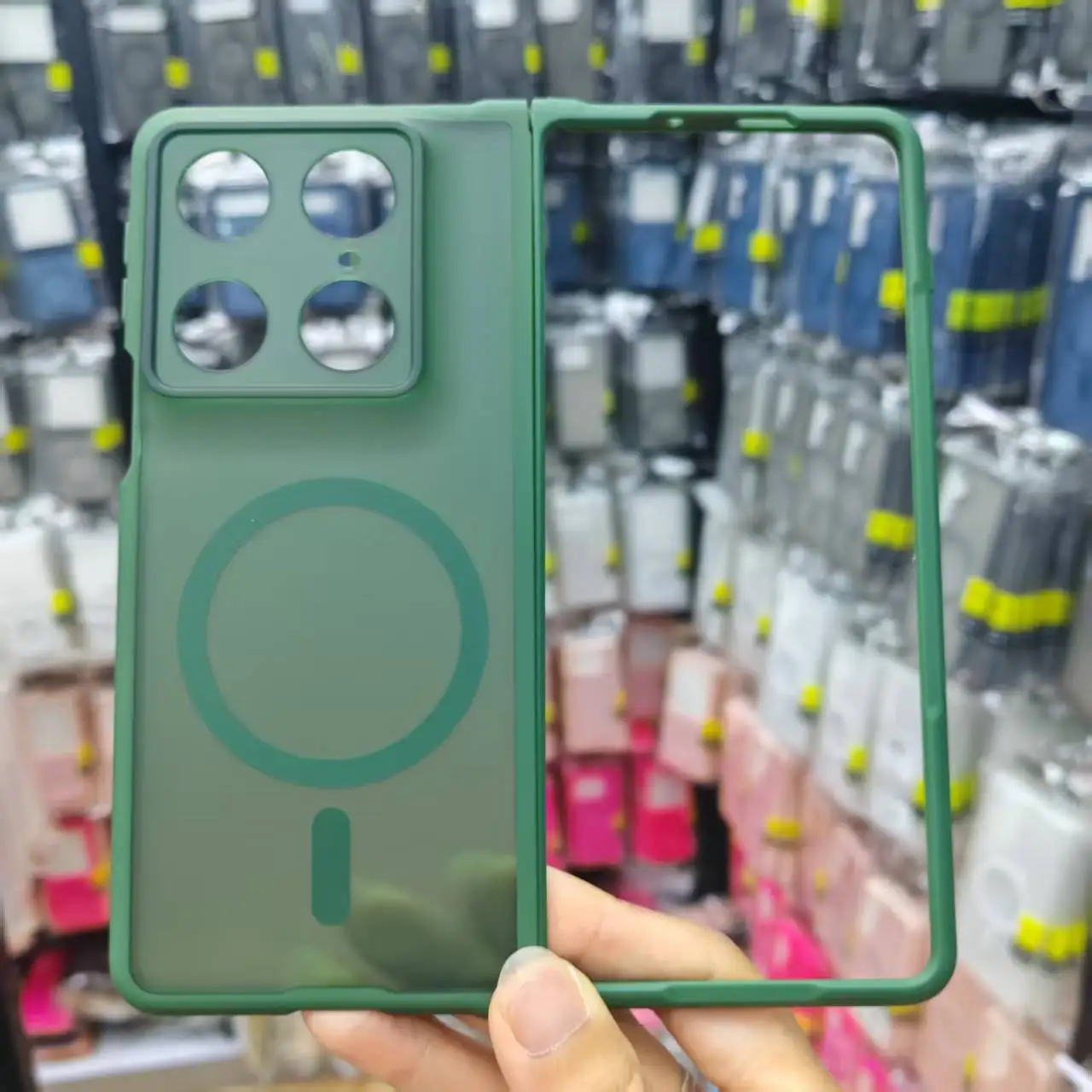 Matte Clear Magnetic Case with Skin Feel and Lens Protection