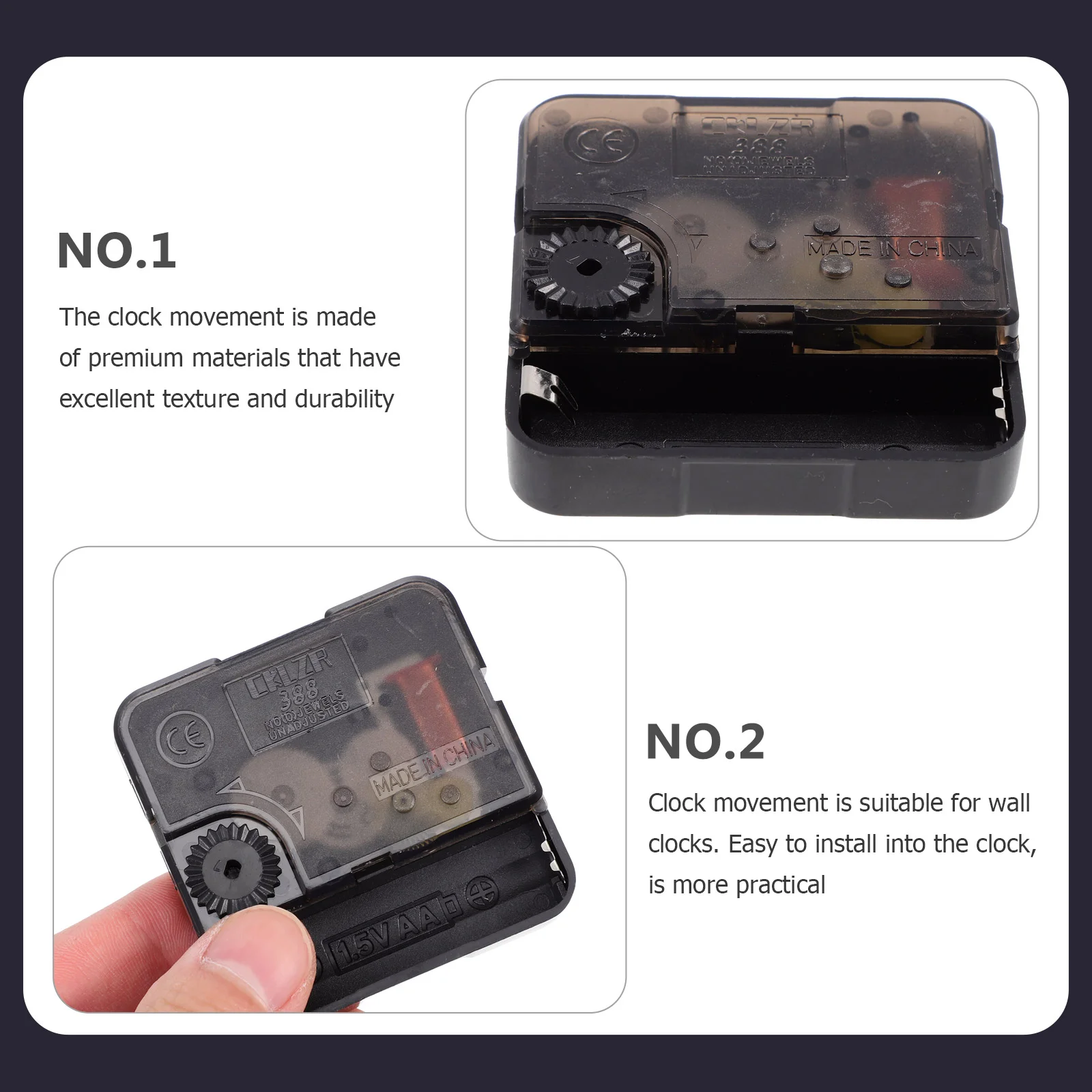 Pointer Sweep Watch Movement Time Clock Quartz Movements Quiet Plastic Silent Mechanism DIY