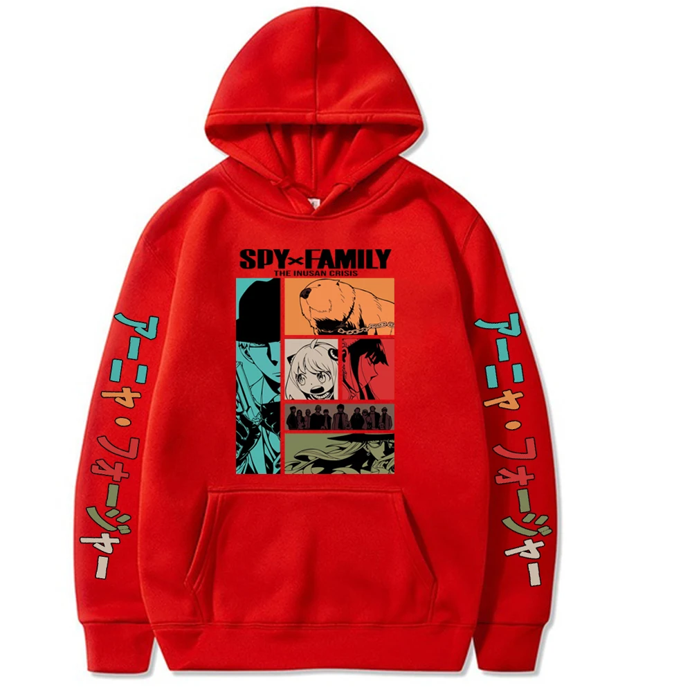 thumbnail image 1 of Harajuku Anime Spy X Family Hoody Sweatshirt Manga Bond Forger/Loid Forger/Yor Forger/Anya Forger Print Unisex Hoodie Streetwear, 1 of 4