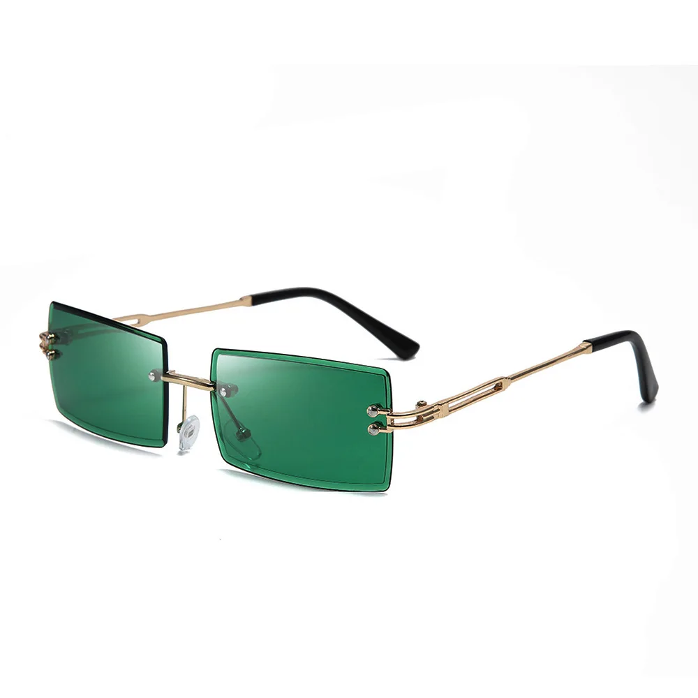 YAMEIZE Occhiali da Sole Irlandesi per St. Patrick's Day - Four Leaf Verde Leprechaun Costume Occhiali da con Montatura in Metallo per Donne Uomo