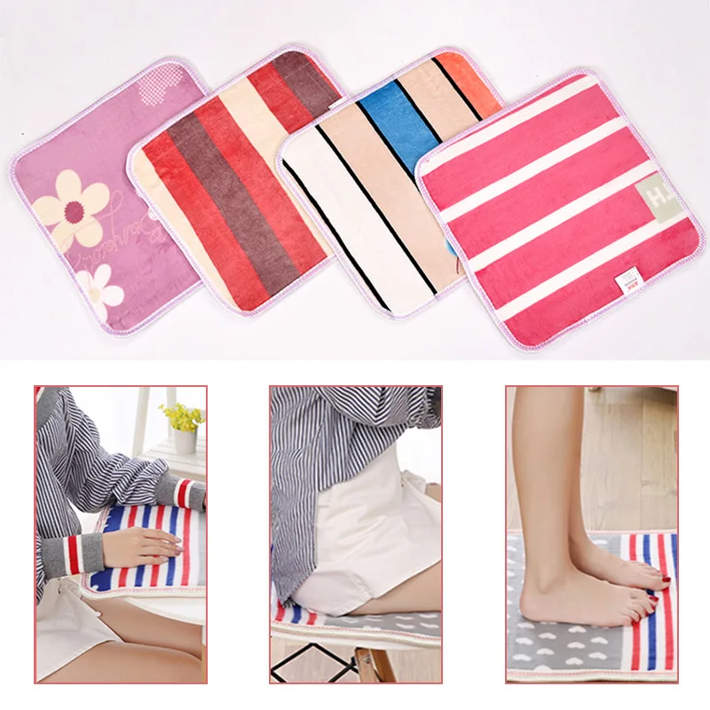 Heating Pad Electric Body Winter Warm Mat Bed Square Cushion Office Chair Seat Hands Buttocks Feet
