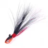 7g 10g 14g 21g 28g 42g 56g 85g Bucktail Lead Jig Hooks Deer Hair Feathers Beard Lead Fish Head Jigging Bass Carp Ice Fishing 5