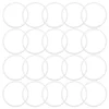 30 Pcs Plastic Hoops White Rings For Dream Catcher Accessories Macrame Supplies Floral Wreath Decor Home Decor Wind Chimes 1