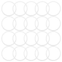 30 Pcs Plastic Hoops White Rings For Dream Catcher Accessories Macrame Supplies Floral Wreath Decor Home Decor Wind Chimes 1