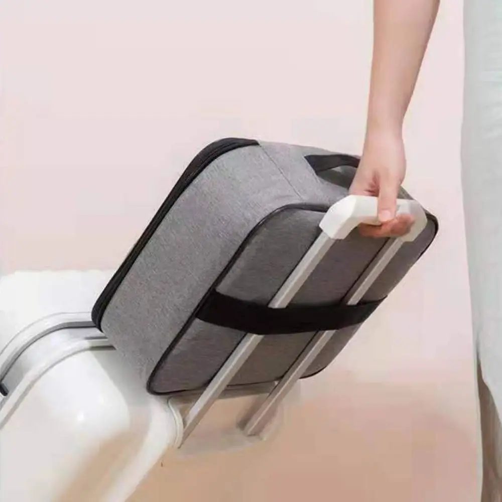 

Многофункциональная Сумка для документов, вместительная трехслойная сумка для хранения, прочный паспортный портфель с замком