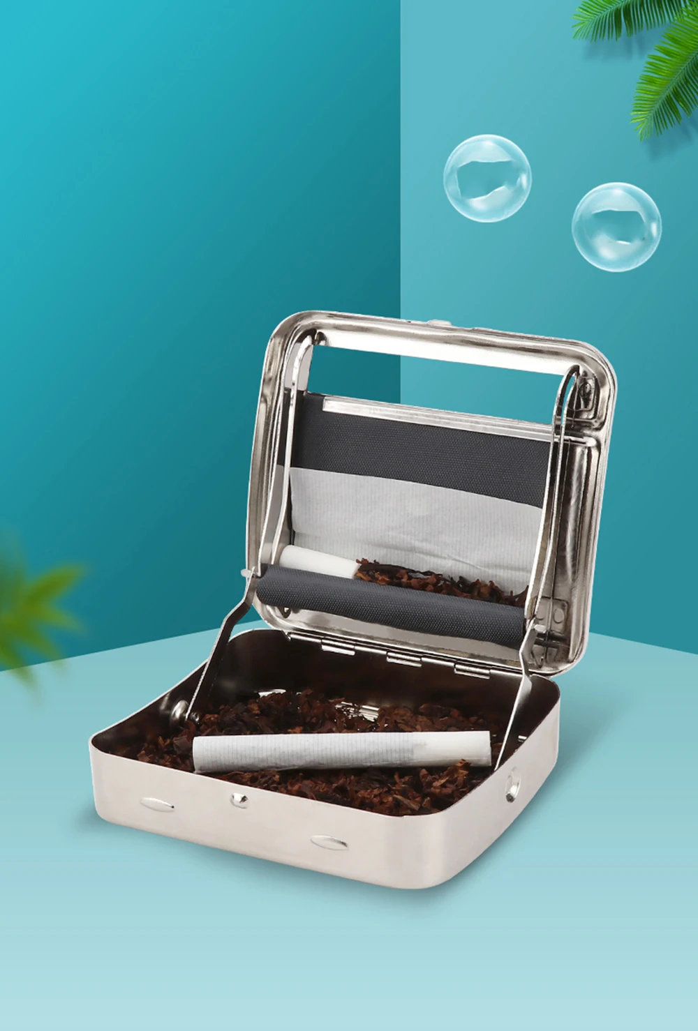 Description Picture 2 of itemSilver Metal Manual Cigarette Rolling Machine 70/78/110mm Portable Manual Machine for Cigarette Smoking Accessories